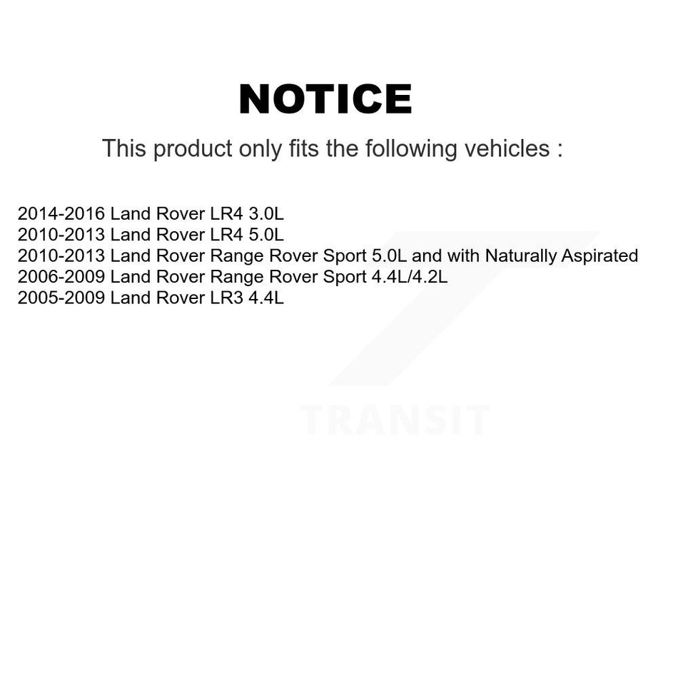 Rear Ceramic Disc Brake Pads And Wear Sensors Kit For Land Rover Range Sport LR4 LR3 KNW-101107