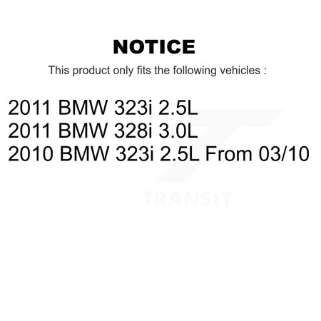 Front Rear Ceramic Disc Brake Pads And Wear Sensors Kit For BMW 323i 328i KNW-101139
