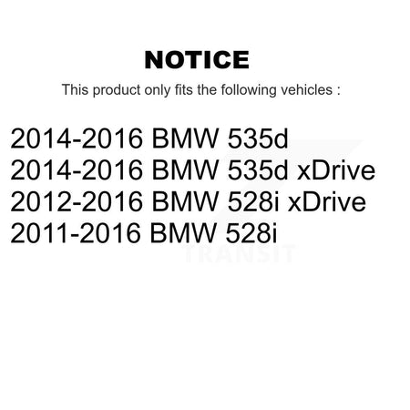 Rear Ceramic Disc Brake Pads And Wear Sensors Kit For BMW 528i xDrive 535d KNW-101487