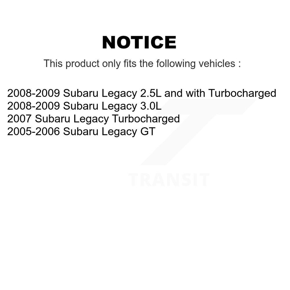 Front Rear Semi-Metallic Brake Pads Kit For Subaru Legacy KPF-100042