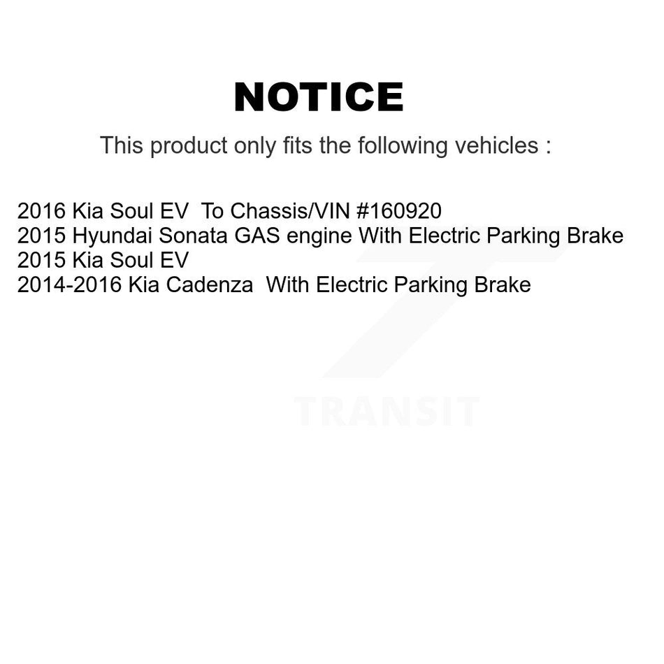 Front Rear Semi-Metallic Brake Pads Kit For Hyundai Sonata Kia Cadenza Soul EV KPF-100106