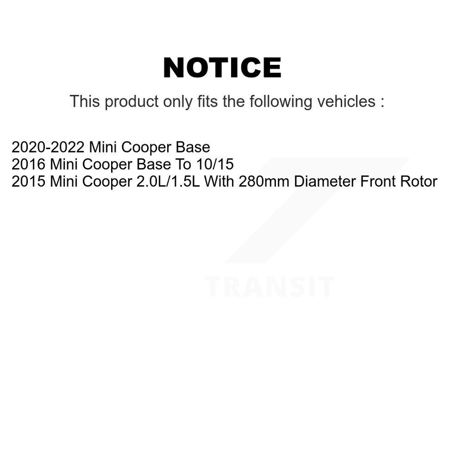Front Rear Semi-Metallic Brake Pads Kit For Mini Cooper KPF-100115