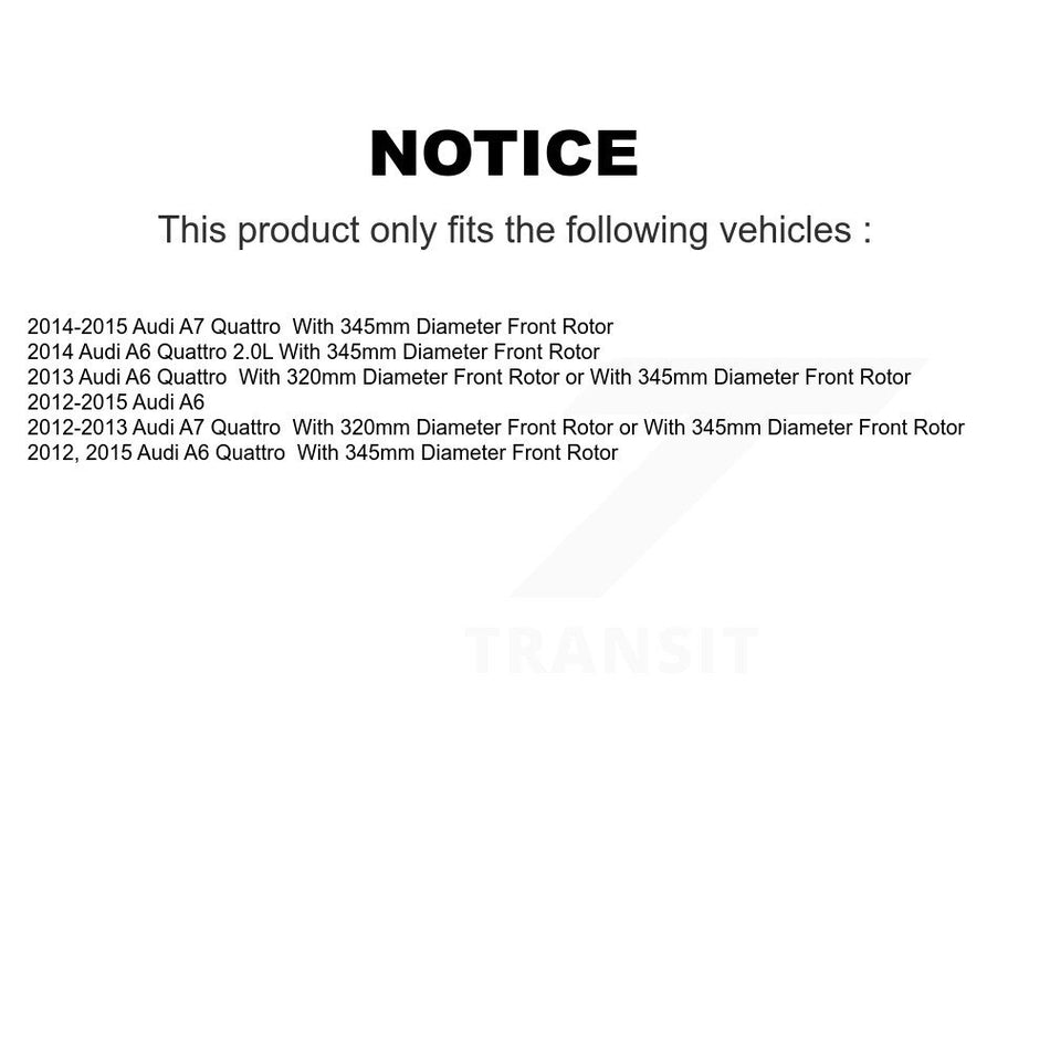 Front Rear Semi-Metallic Brake Pads Kit For Audi A6 Quattro A7 KPF-100118