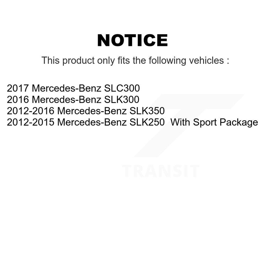 Front Rear Semi-Metallic Brake Pads Kit For Mercedes-Benz SLK250 SLK350 SLK300 SLC300 KPF-100133