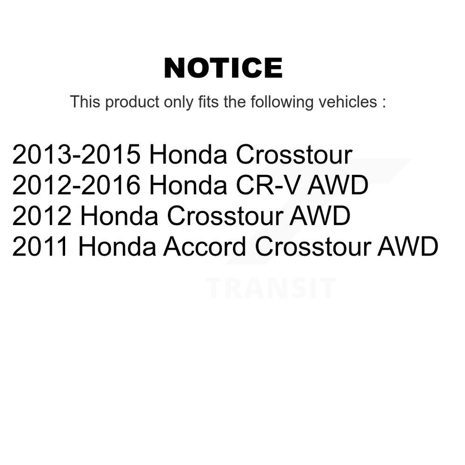 Front Rear Semi-Metallic Brake Pads Kit For Honda CR-V Crosstour Accord KPF-100210