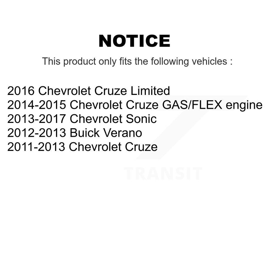 Front Rear Semi-Metallic Brake Pads Kit For Chevrolet Cruze Buick Sonic Encore Trax Verano Limited Volt Orlando KPF-100214