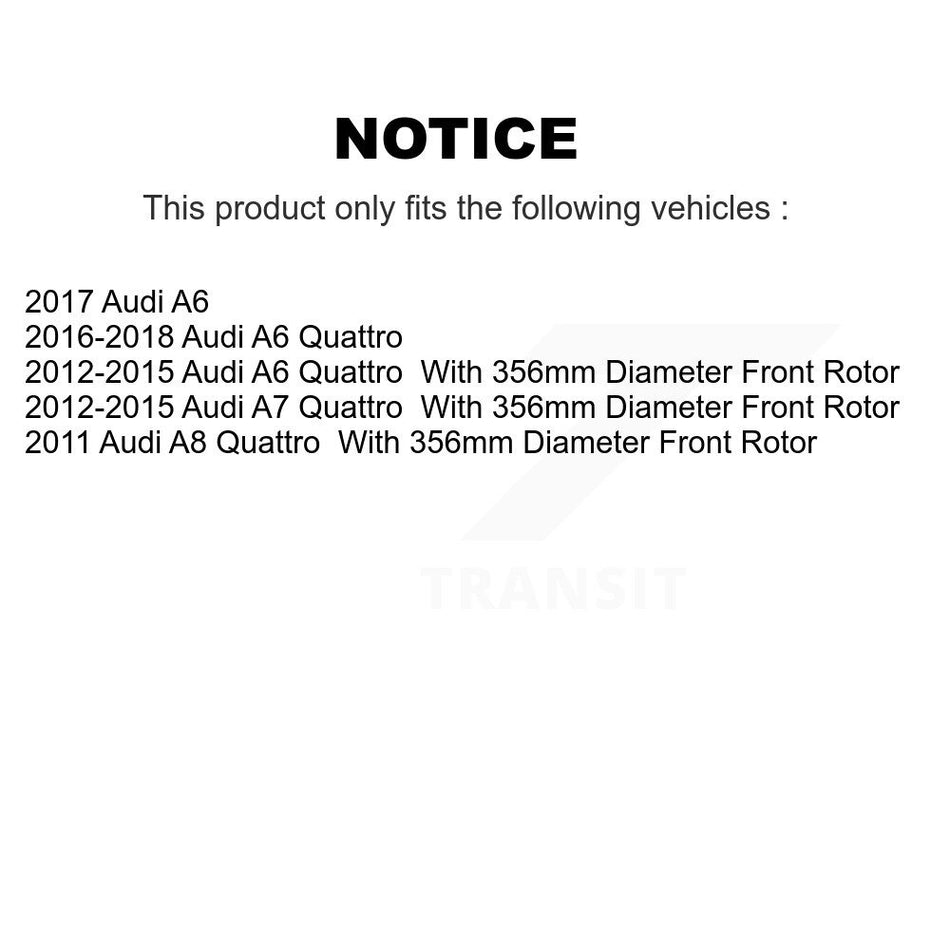 Front Rear Semi-Metallic Brake Pads Kit For Audi A6 Quattro A7 A8 KPF-100221