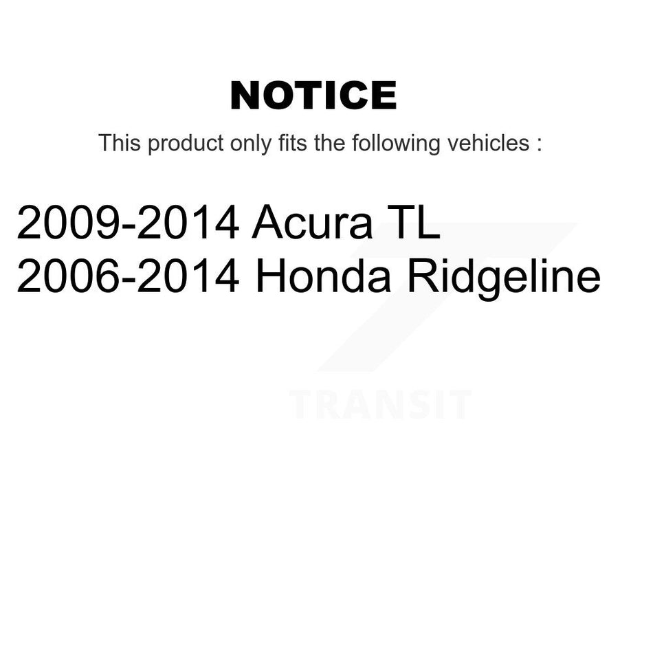Front Rear Semi-Metallic Brake Pads Kit For Honda Ridgeline Acura TL KPF-100230