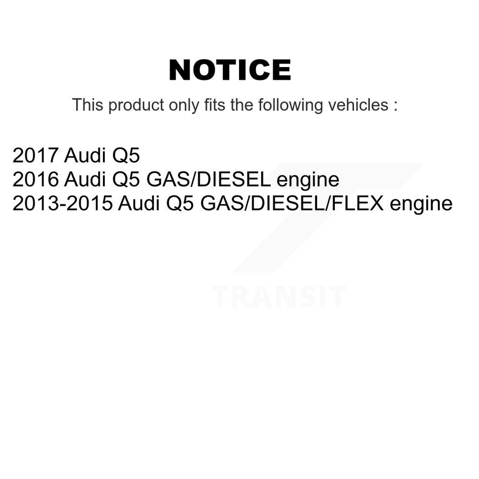 Front Rear Semi-Metallic Brake Pads Kit For Audi Q5 KPF-100253