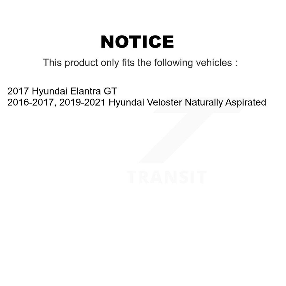 Front Rear Semi-Metallic Brake Pads Kit For Hyundai Veloster Elantra GT KPF-100281