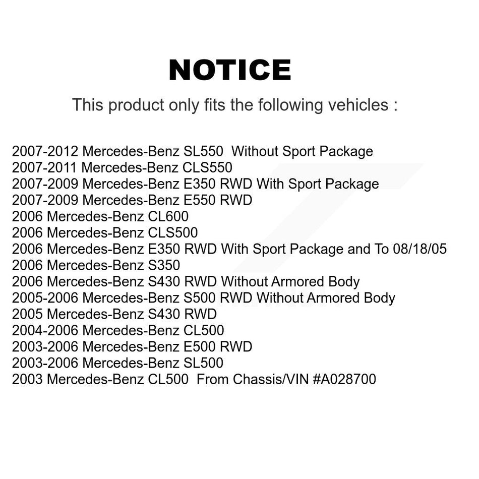 Front Rear Semi-Metallic Brake Pads Kit For Mercedes-Benz E350 SL500 E500 SL550 CLS550 CLS500 S430 S500 E550 CL500 S350 CL600 KPF-100386