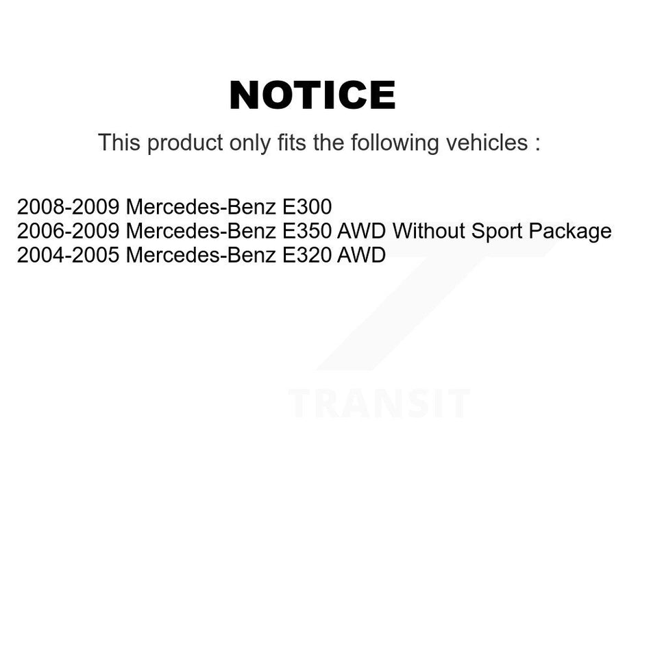 Front Rear Semi-Metallic Brake Pads Kit For Mercedes-Benz E350 E320 E300 KPF-100389