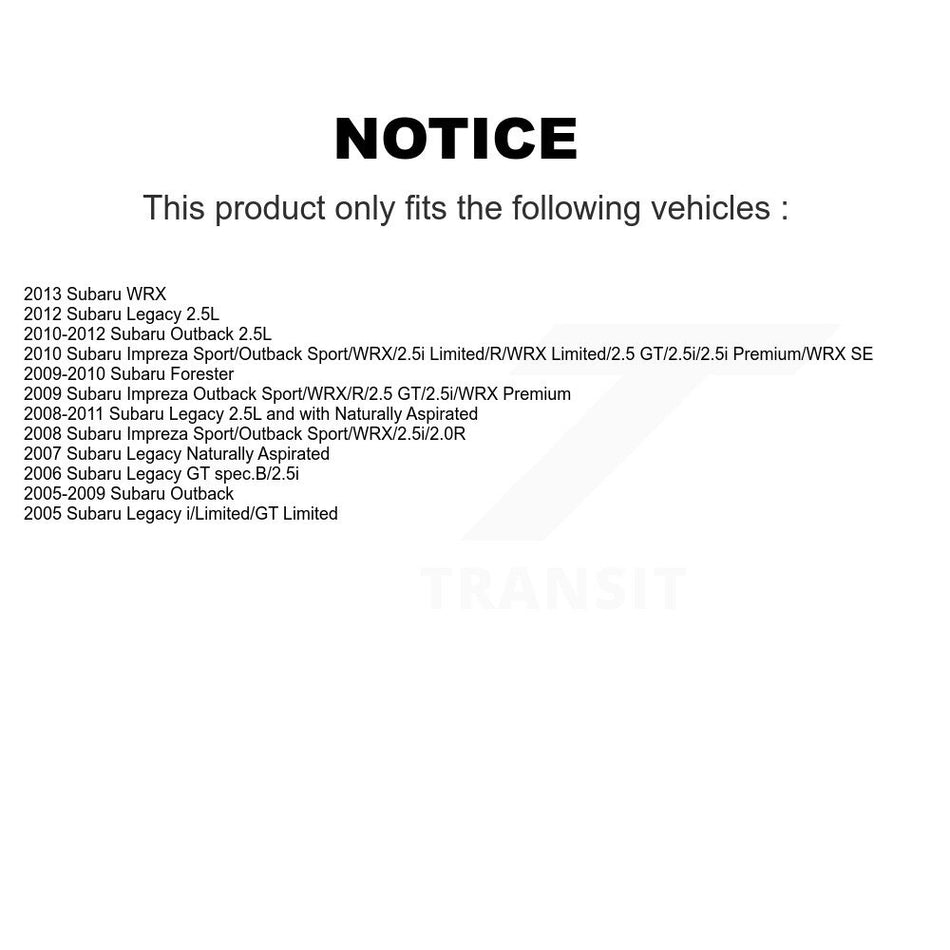 Front Rear Semi-Metallic Brake Pads Kit For Subaru Outback Legacy Forester Impreza WRX KPF-100435