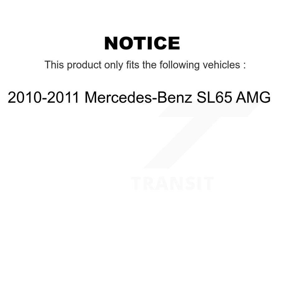 Front Rear Semi-Metallic Brake Pads Kit For 2010-2011 Mercedes-Benz SL65 AMG KPF-100463