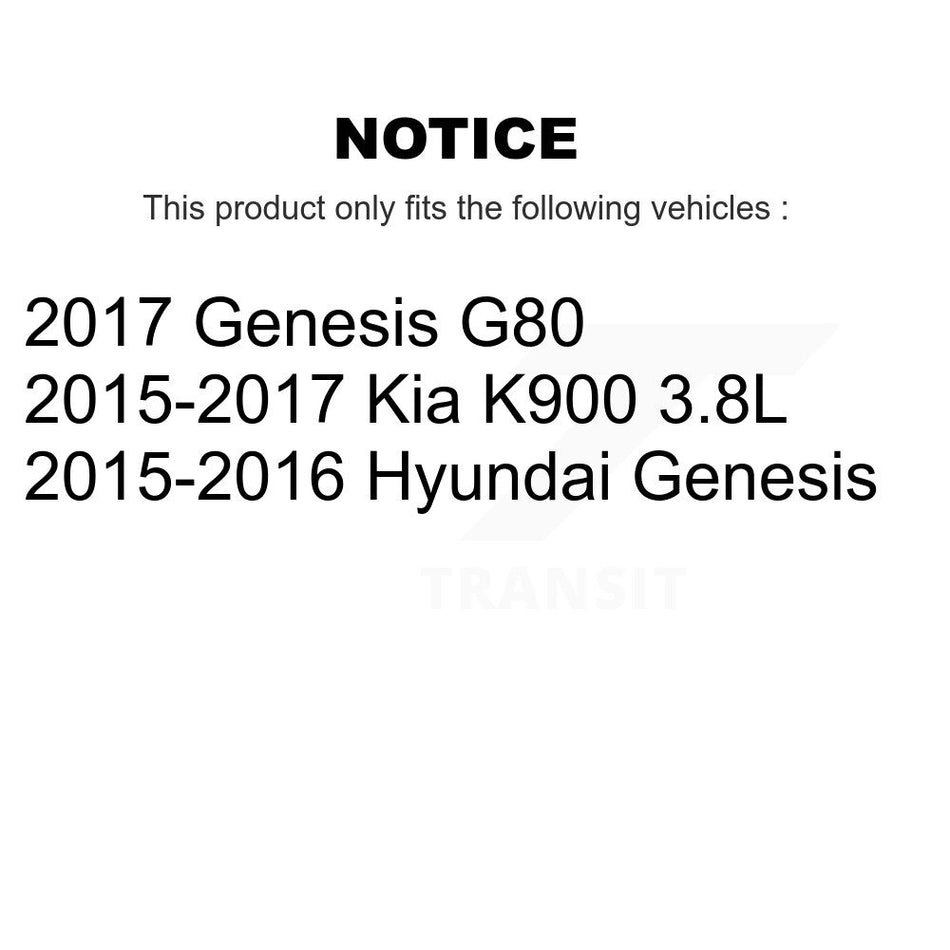 Front Rear Semi-Metallic Brake Pads Kit For Hyundai Genesis G80 Kia K900 KPF-100556