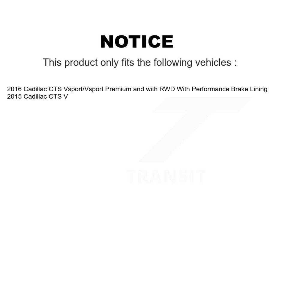 Front Rear Semi-Metallic Brake Pads Kit For Cadillac CTS KPF-100585