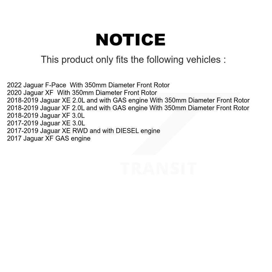 Front Rear Semi-Metallic Brake Pads Kit For Jaguar Land Rover Range Velar XE F-Pace XF KPF-100688