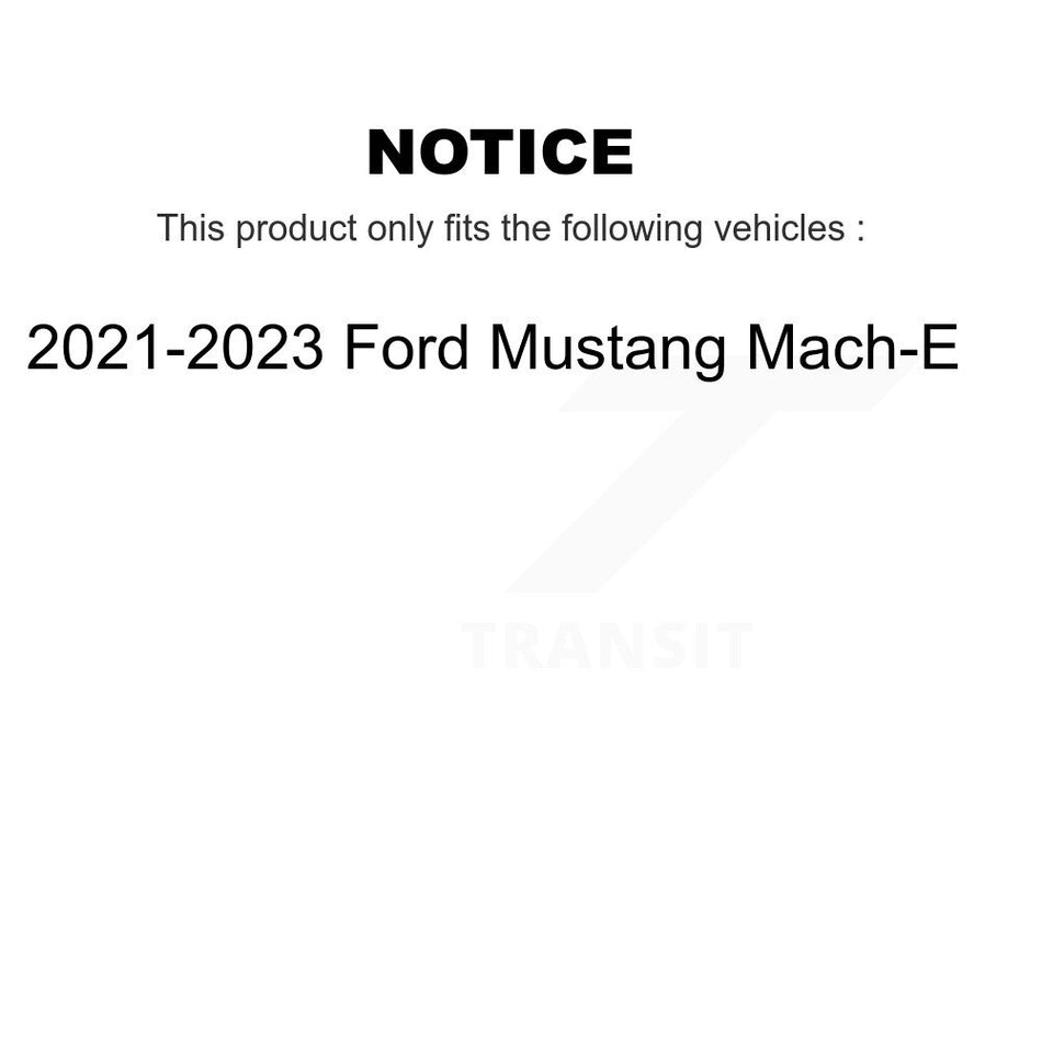 Front Rear Semi-Metallic Brake Pads Kit For 2021-2023 Ford Mustang Mach-E KPF-100699