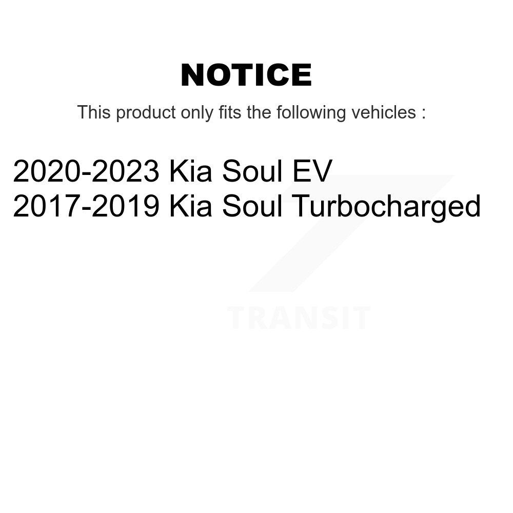 Front Rear Semi-Metallic Brake Pads Kit For Kia Soul EV KPF-100717