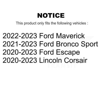 Front Rear Semi-Metallic Brake Pads Kit For Ford Escape Bronco Sport Maverick Lincoln KPF-100774