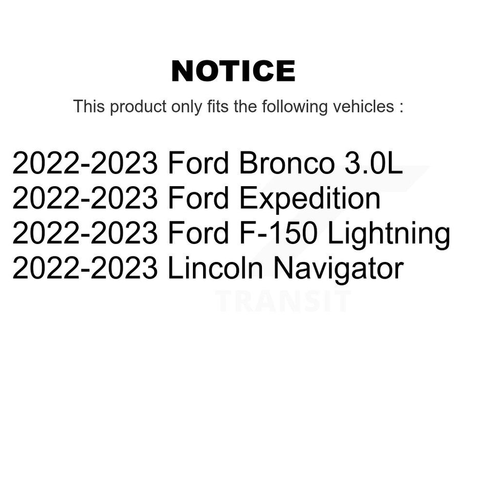Front Rear Semi-Metallic Brake Pad Kit For Ford F-150 Lightning Bronco Expedition Lincoln KPF-100776