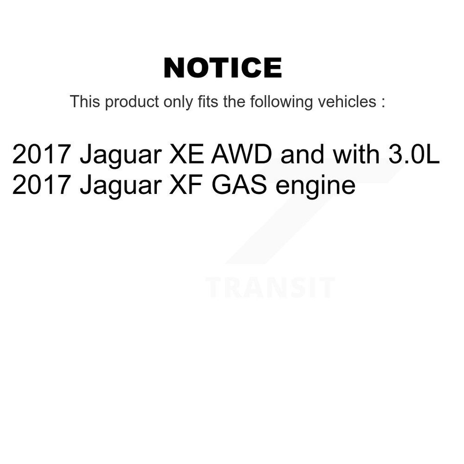 Front Rear Semi-Metallic Disc Brake Pads And Wear Sensors Kit For 2017 Jaguar XE XF KPW-100003
