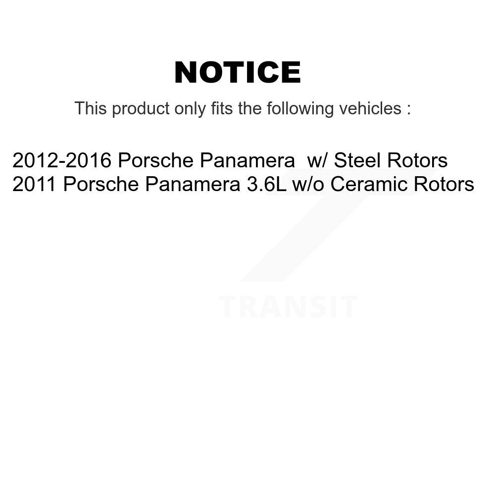 Front Rear Semi-Metallic Disc Brake Pad Wear Sensor Kit For Porsche Panamera with Harness KPW-100035