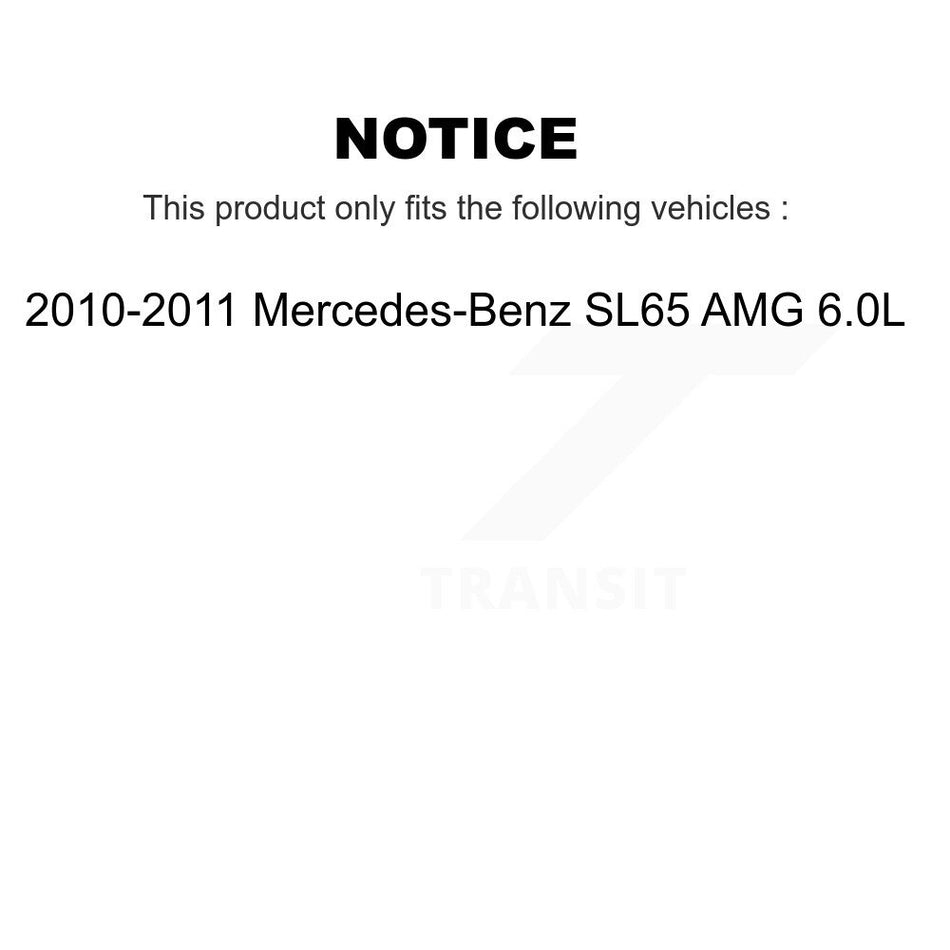 Front Rear Semi-Metallic Disc Brake Pad & Wear Sensor Kit For Mercedes-Benz SL63 AMG SL65 KPW-100078