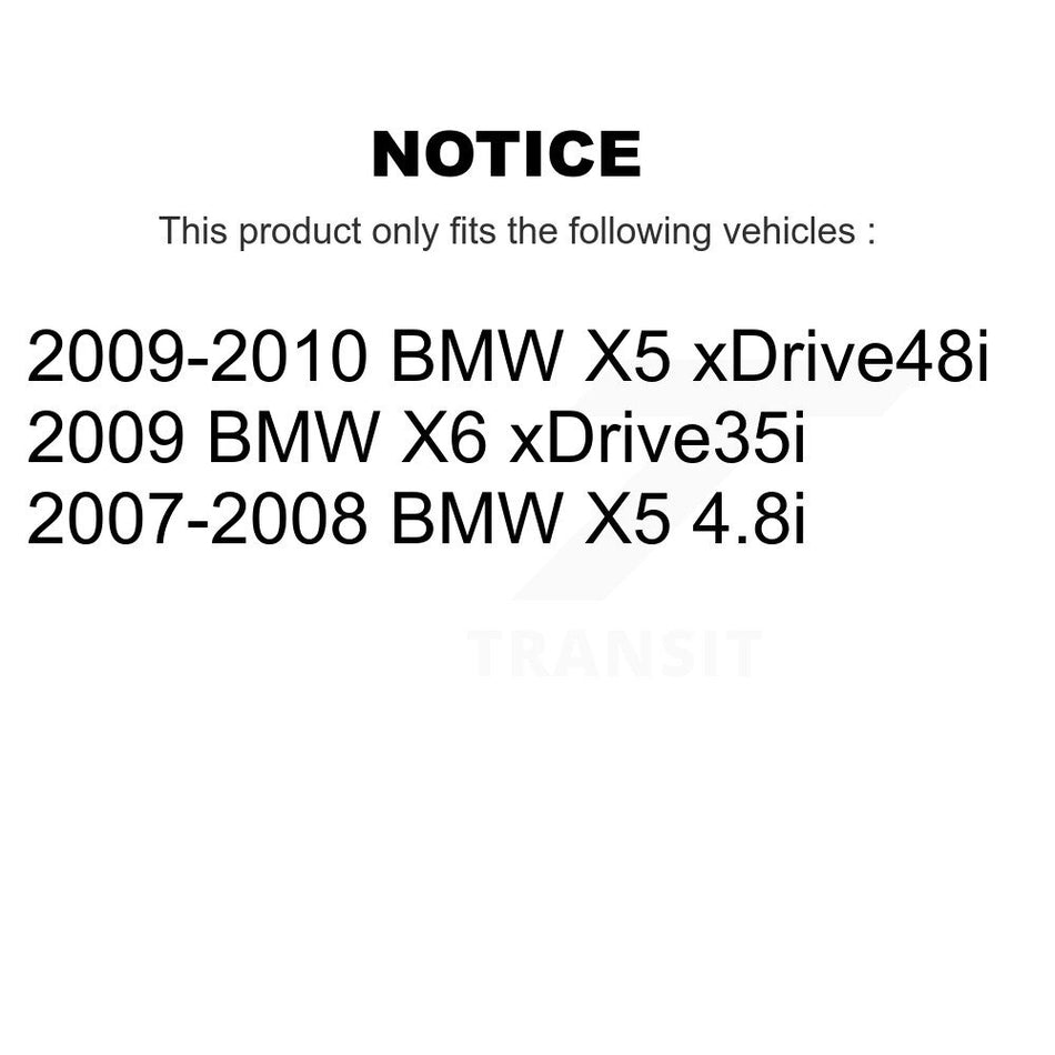 Front Rear Semi-Metallic Disc Brake Pads And Wear Sensors Kit For BMW X5 X6 KPW-100102