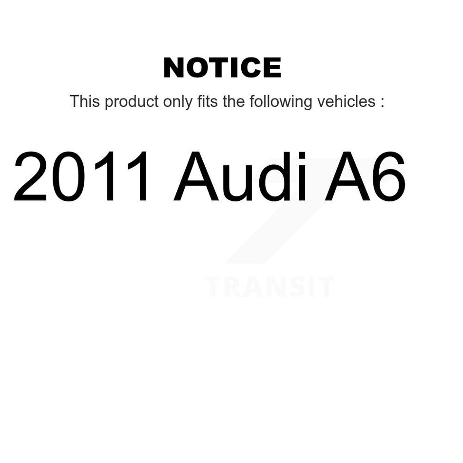 Front Rear Semi-Metallic Disc Brake Pads And Extra Wear Sensors Kit For 2011 Audi A6 KPW-100234