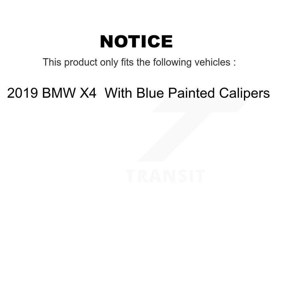 Front Rear Semi-Metallic Disc Brake Pads And Wear Sensors Kit For BMW X4 KPW-100263