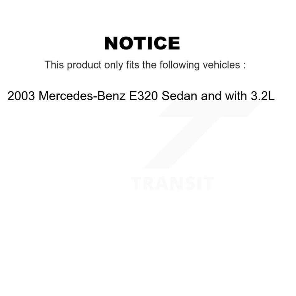 Front Rear Semi-Metallic Brake Pad Wear Sensor Kit For Mercedes-Benz E320 Sedan with 3.2L KPW-100308