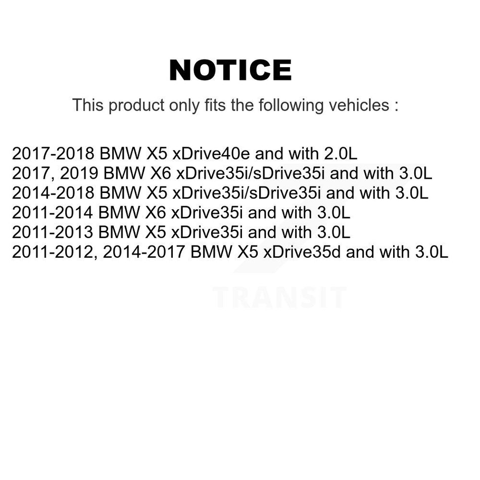 Front Rear Semi-Metallic Disc Brake Pads And Wear Sensors Kit For BMW X5 X6 KPW-100340