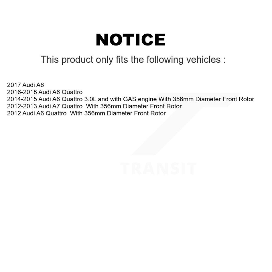 Front Rear Semi-Metallic Disc Brake Pads And Wear Sensors Kit For Audi A6 Quattro A7 KPW-100407