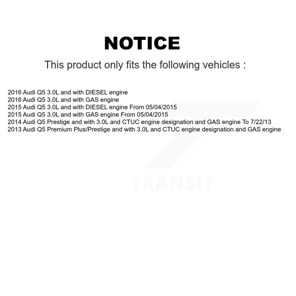 Front Semi-Metallic Disc Brake Pads And Wear Sensors Kit For Audi Q5 KPW-100597