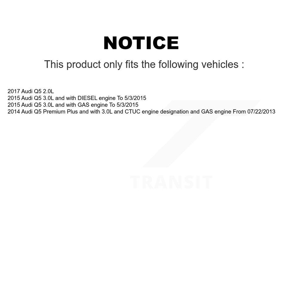 Front Semi-Metallic Disc Brake Pads And Wear Sensors Kit For Audi Q5 KPW-100599