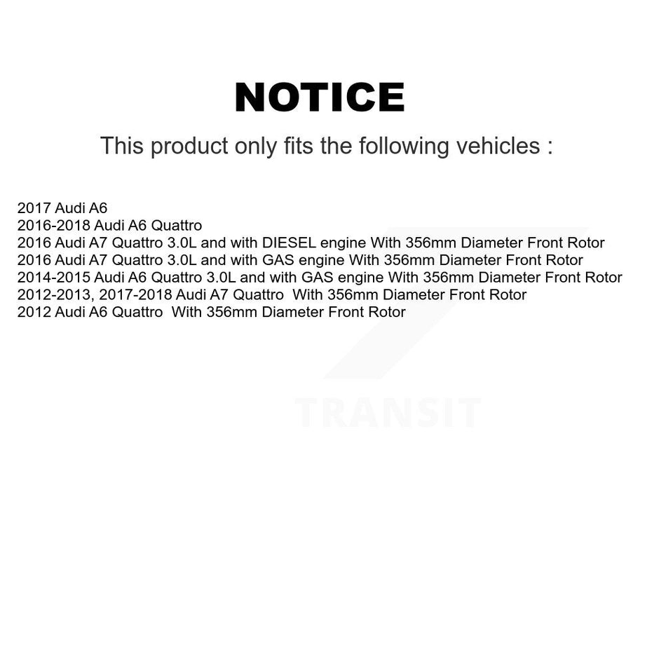 Front Semi-Metallic Disc Brake Pads And Wear Sensors Kit For Audi A6 Quattro A7 A8 KPW-100618