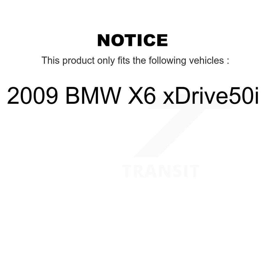 Front Semi-Metallic Disc Brake Pads And Wear Sensors Kit For 2009 BMW X6 xDrive50i KPW-100629