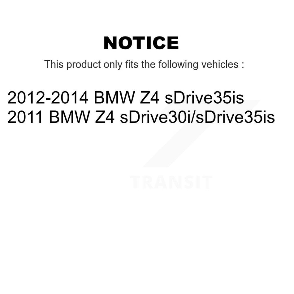 Front Semi-Metallic Disc Brake Pads And Extra Wear Sensors Kit For BMW Z4 KPW-100750