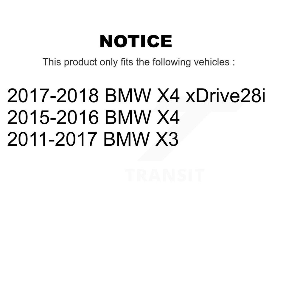 Front Semi-Metallic Disc Brake Pads And Wear Sensors Kit For BMW X3 X4 KPW-100754