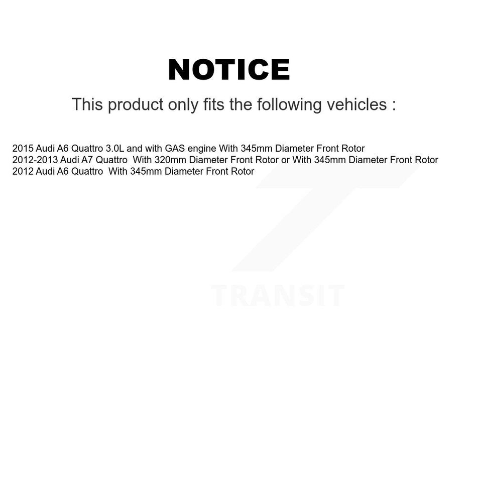 Front Semi-Metallic Disc Brake Pads And Wear Sensors Kit For Audi A7 Quattro A6 KPW-100758
