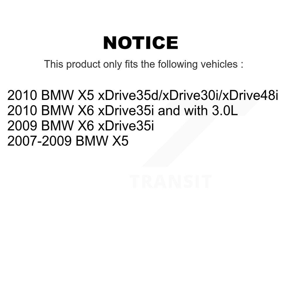 Front Semi-Metallic Disc Brake Pads And Wear Sensors Kit For BMW X5 X6 KPW-100768