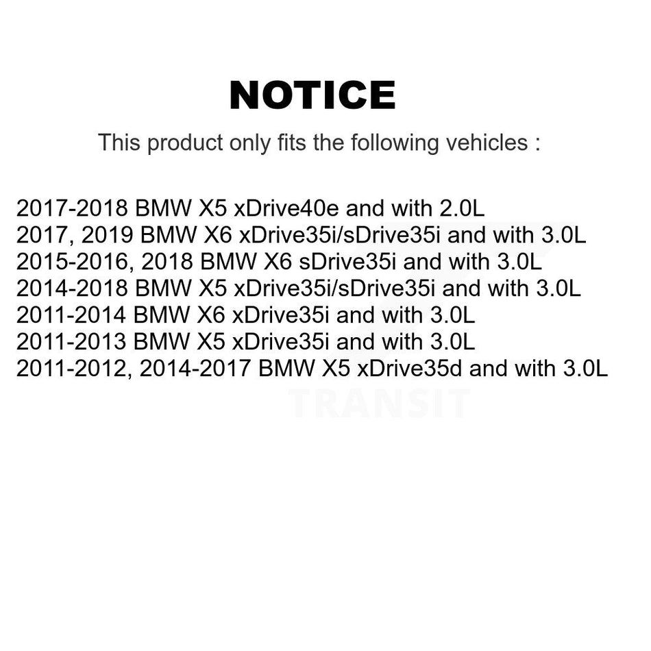 Front Semi-Metallic Disc Brake Pads And Wear Sensors Kit For BMW X5 X6 KPW-100822