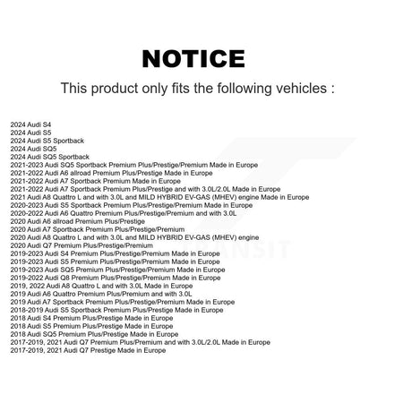Front Semi-Metallic Brake Pad Wear Sensor Kit For Audi Q7 SQ5 S5 Q8 S4 Sportback A6 A7 A8 KPW-100904