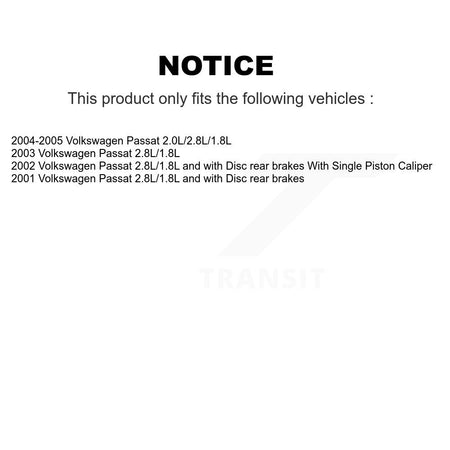Front Semi-Metallic Disc Brake Pads And Extra Wear Sensors Kit For Volkswagen Passat KPW-100928