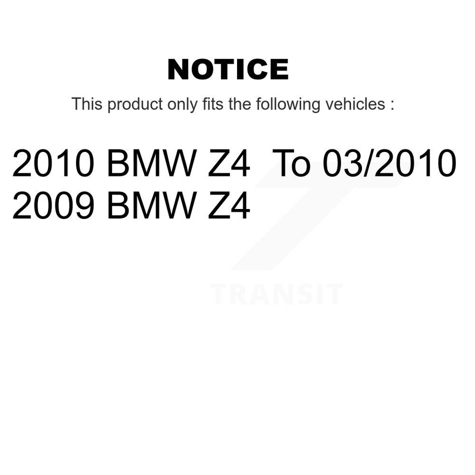 Front Semi-Metallic Disc Brake Pads And Wear Sensors Kit For BMW Z4 KPW-100939