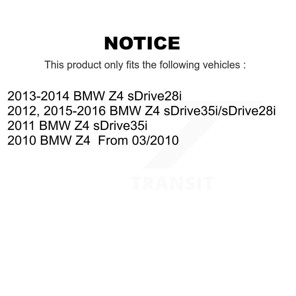 Front Semi-Metallic Disc Brake Pads And Wear Sensors Kit For BMW Z4 KPW-100940