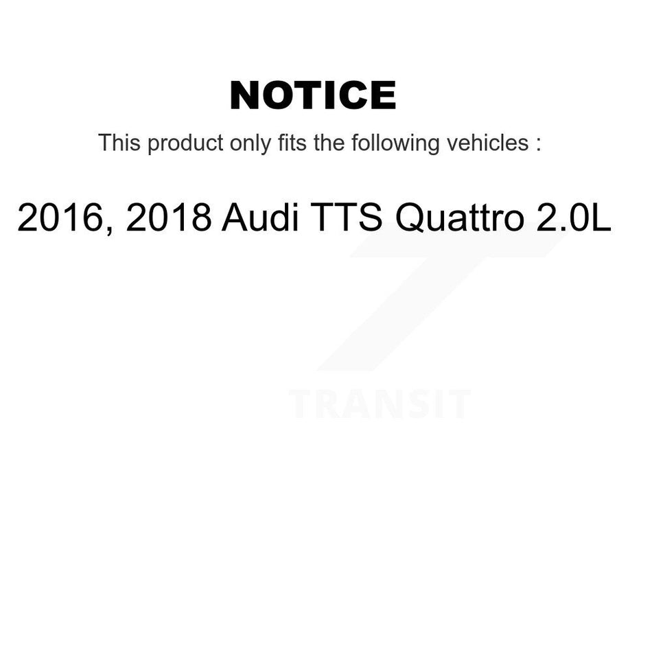 Front Semi-Metallic Disc Brake Pads And Wear Sensors Kit For Audi TTS Quattro 2.0L KPW-100949