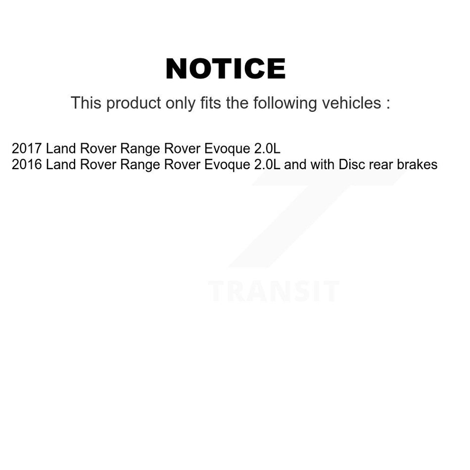 Rear Semi-Metallic Disc Brake Pads And Wear Sensors Kit For Land Rover Range Evoque KPW-100968