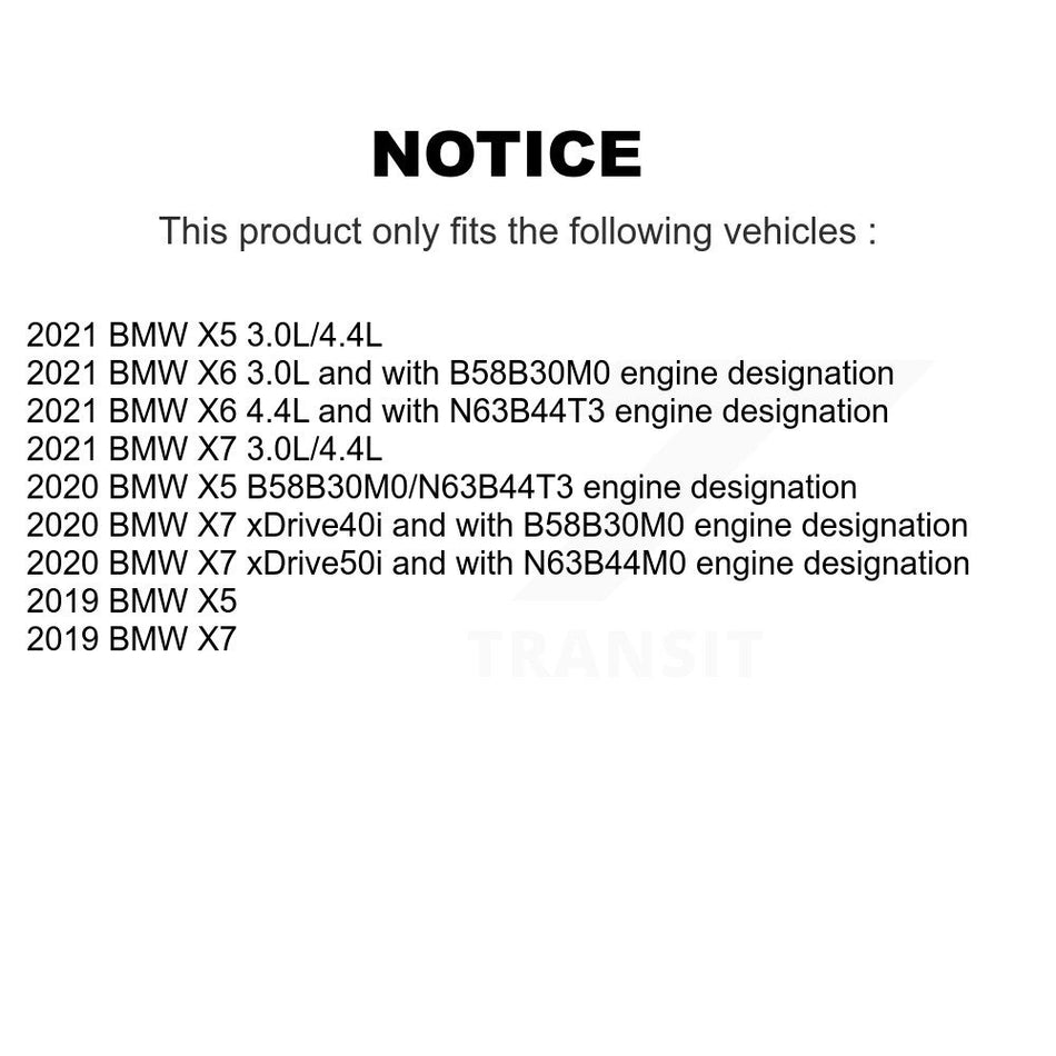 Rear Semi-Metallic Disc Brake Pads And Wear Sensors Kit For BMW X5 X7 X6 KPW-100987